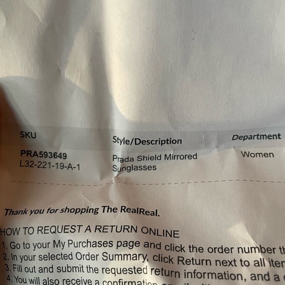 Prada Shield sunglasses - Picture 4 of 4